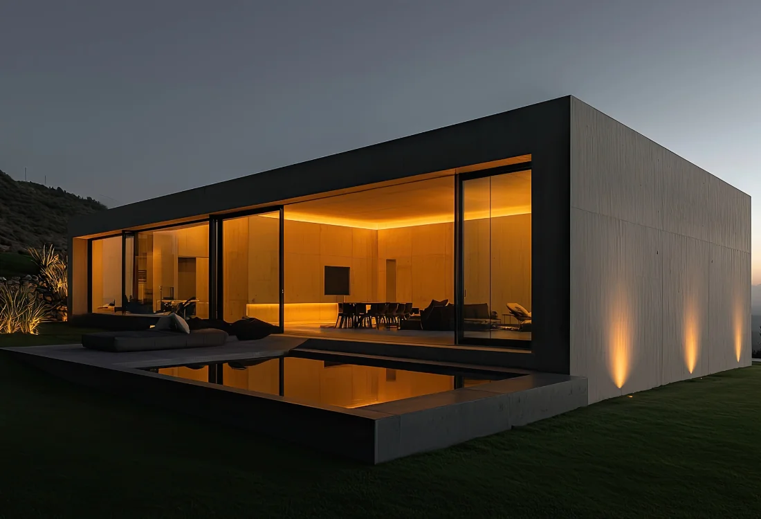 A house where bespoke electrical design services have been performed by an electrician to increase the value and appeal of the house.